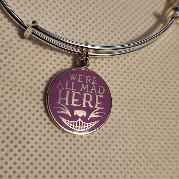 Disney Alex and Ani Bracelet Alice In Wonderland We're All Mad Here 2018 - Picture 2 of 5